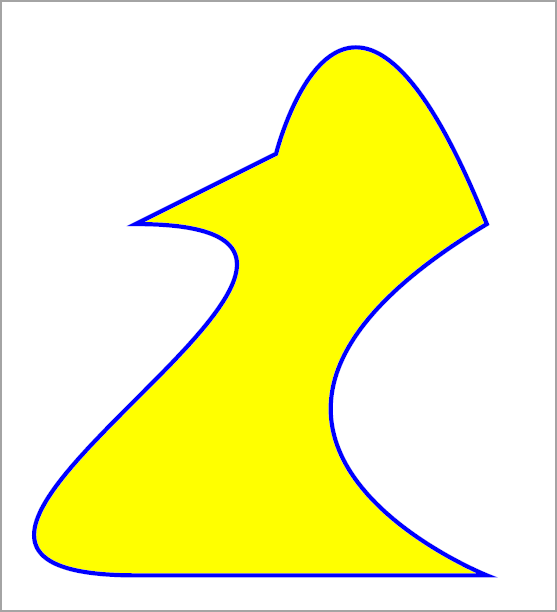 PDF with an added shape created using Path class.