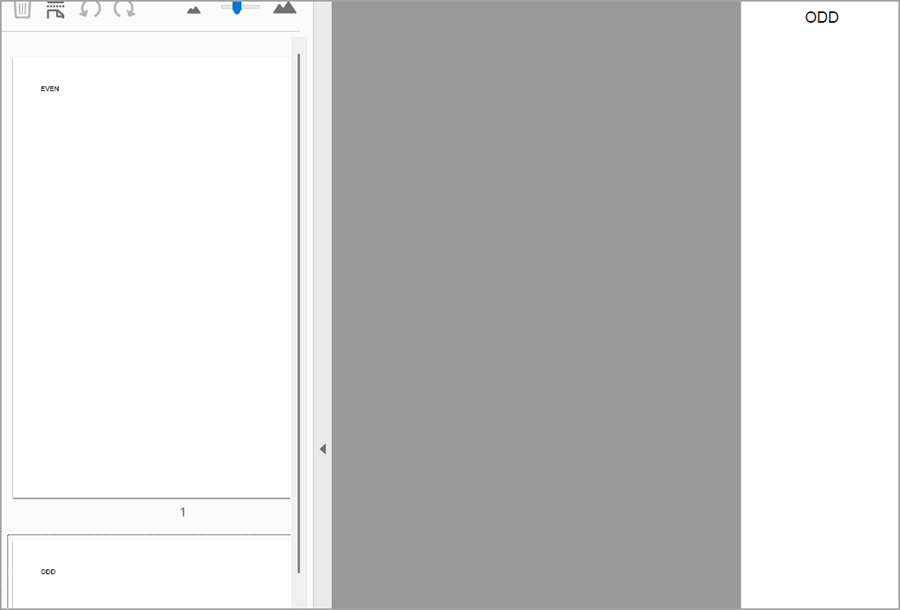 Even odd template added to PDF