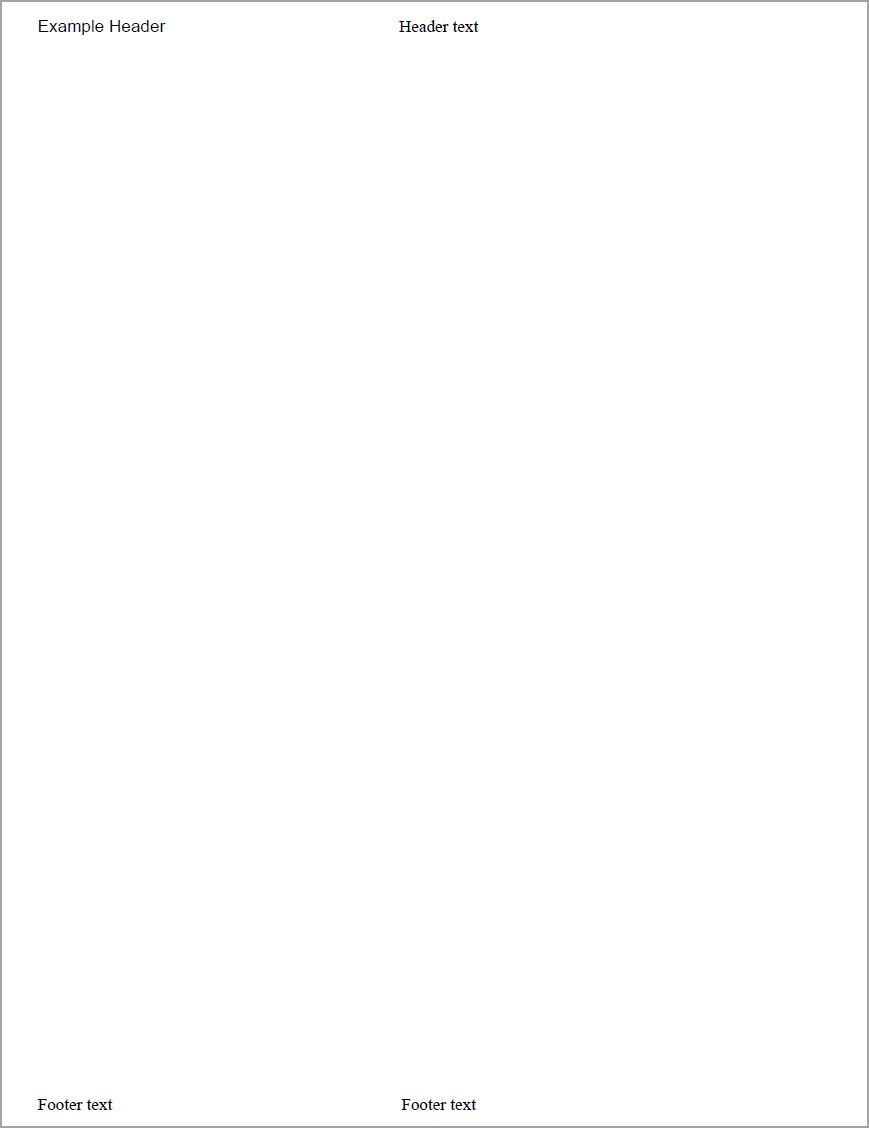 header footer template added to PDF